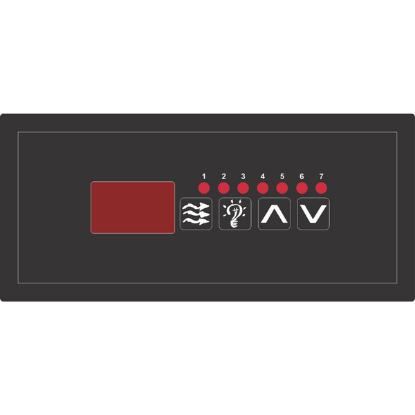 Gecko ECO-5 4-Button Keypad Overlay 80-0207-K