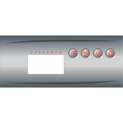 Gecko ECO-8 4-Button Keypad Overlay 80-0204-K