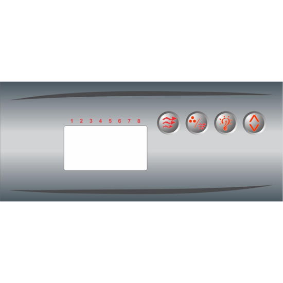 Gecko ECO-8 4-Button Keypad Overlay 80-0204-K