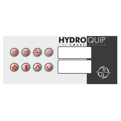 Gecko HT-2 8-Button Keypad Overlay 80-0211-K