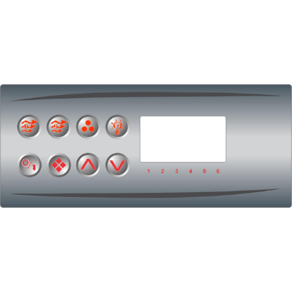 Gecko Series in.k8 8-Button Keypad Overlay 80-0250-K