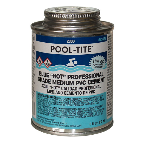 Pooltite 8oz Hot PVC Cement 2356S