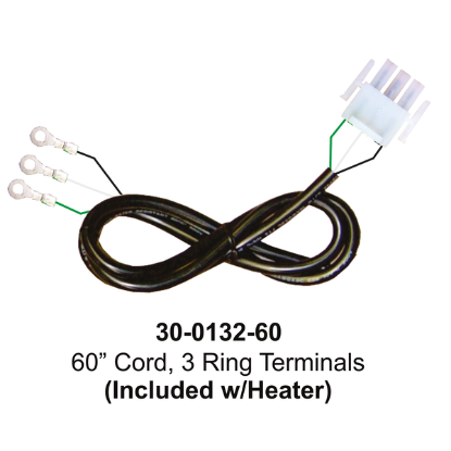 Hydro-Quip 60" Heater Power Cord 30-0132-60-K