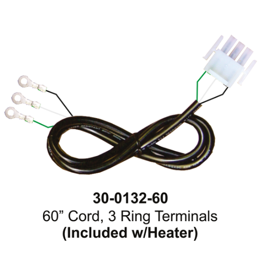 Hydro-Quip 60" Heater Power Cord 30-0132-60-K