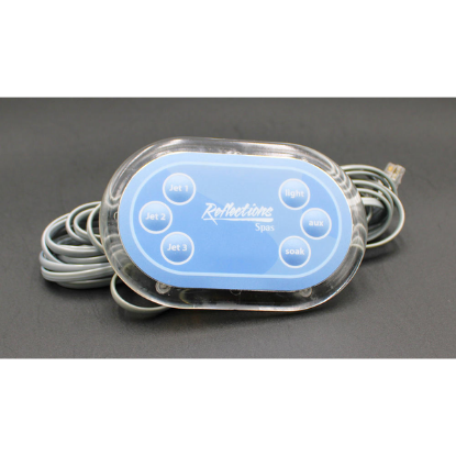 Vita Spa Reflections 6 Button Topside Control 460076-R05