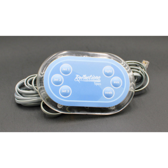 Vita Spa Reflections 6 Button Topside Control 460076-R05