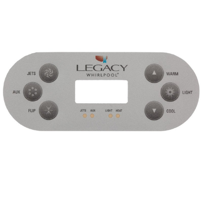 Master Spa Legacy TP600 6 Button Topside Overlay X509087
