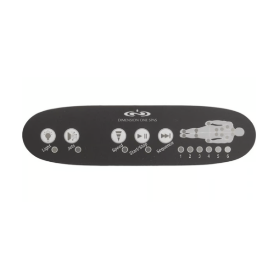 Dimension One TSC-42 5-Button Overlay 01560-5001