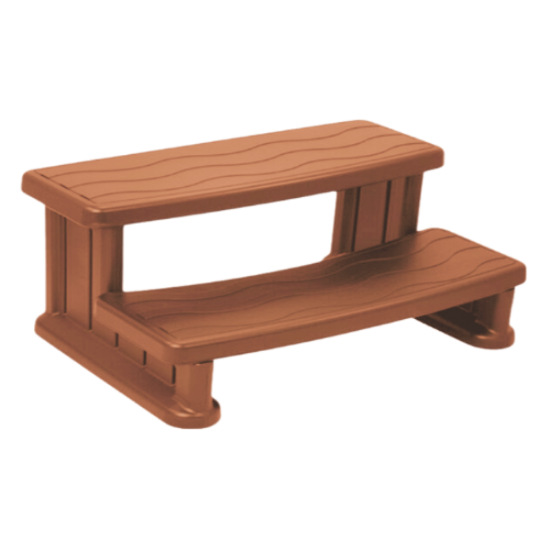 Cover Valet Spa Side Steps Redwood