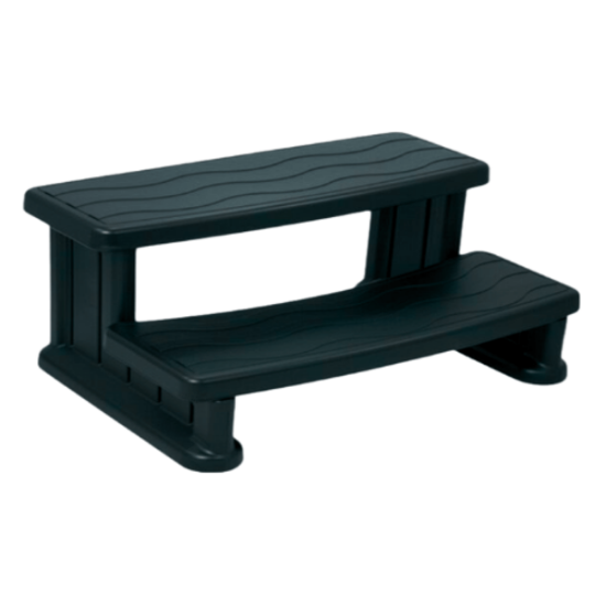 Cover Valet Spa Side Steps Black