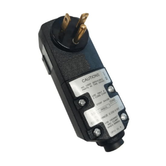 20 Amp GFCI Cord End Right Angle Plug 120 Volt 34-0181L-K1