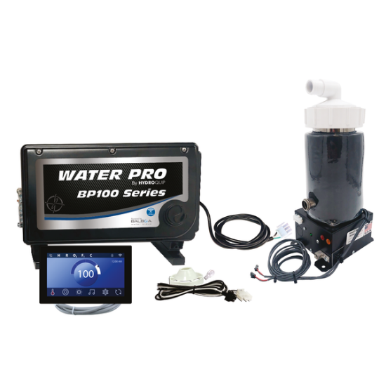 Water Pro BP100 Retro-Fit Spa Control 4.0kW Low-Flow Heater SpaTouch3+ Panel 50-BP1-S3P-40-C