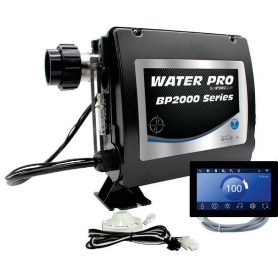 Water Pro BP2000 Series Retro Fit Spa Control 5.5kW Slide Heater SpaTouch3+ Panel 50-BP2-S3P-55-S