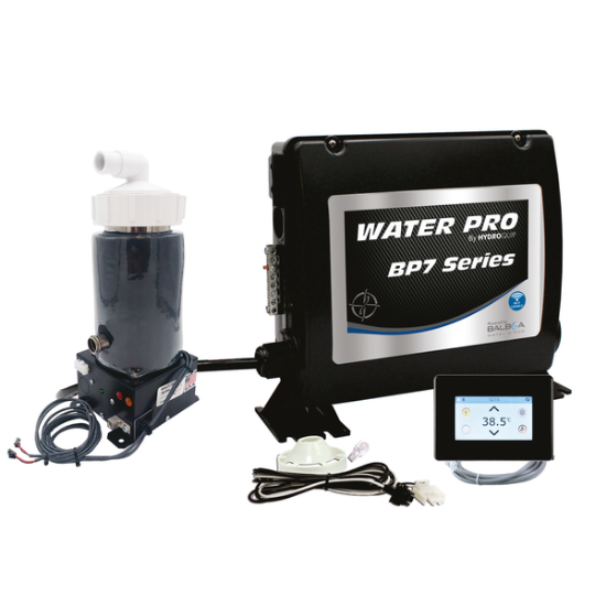 Water Pro BP7 Retro-Fit Spa Control 4.0kW Low-Flow Heater SpaTouch2 Panel 50-BP7-SS-40-C