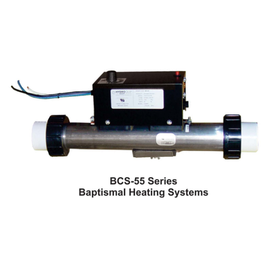 HydroQuip 15&quot; Baptismal 5.5kW 240V 3-Wire Heater Assembly BHS-55-3W (15&quot;)